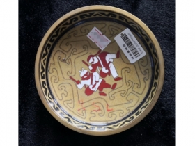 铜胎珐琅人物盘