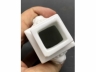 白釉狮耳衔环方瓶