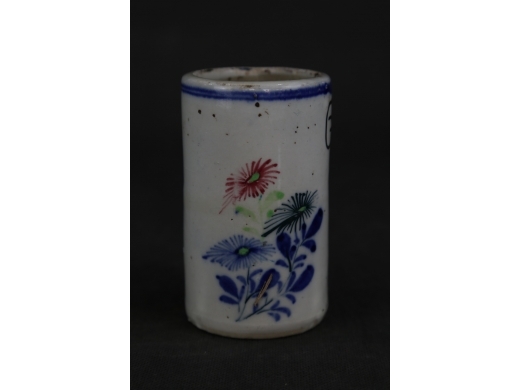 青花花卉盘