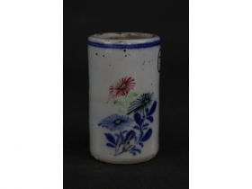 青花花卉盘