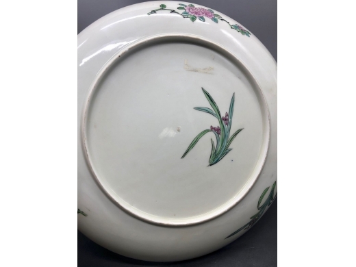 粉彩花鸟纹盘