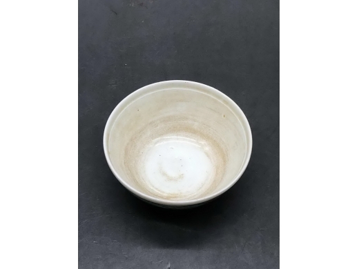 绿地开光矾红竹纹茶盏