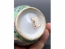 广彩锦地开光花鸟玉壶春瓶