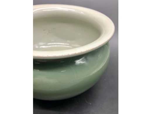 豆青釉素圆大笔洗
