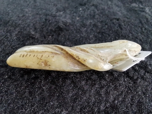 白玉豆荚坠