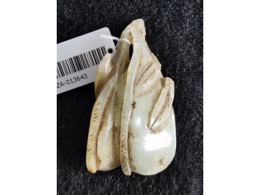 白玉豆荚坠