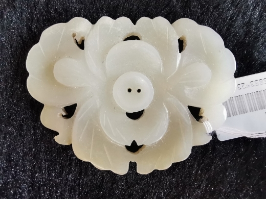 白玉珠花玉佩