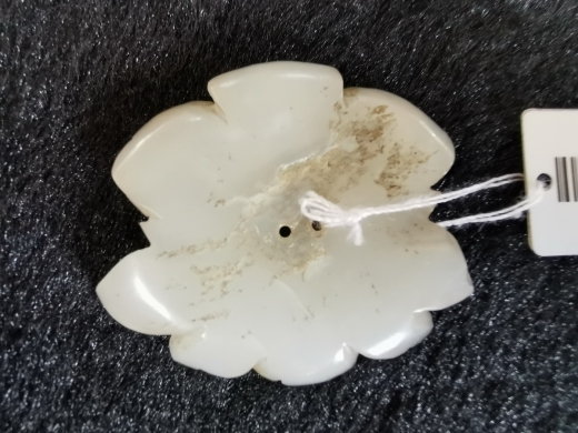 白玉珠花佩