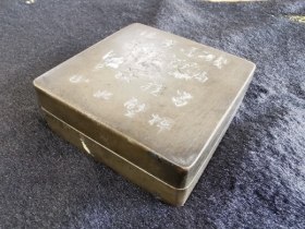 铜诗文墨盒