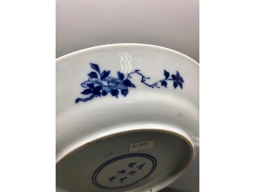 青花狩猎纹盘