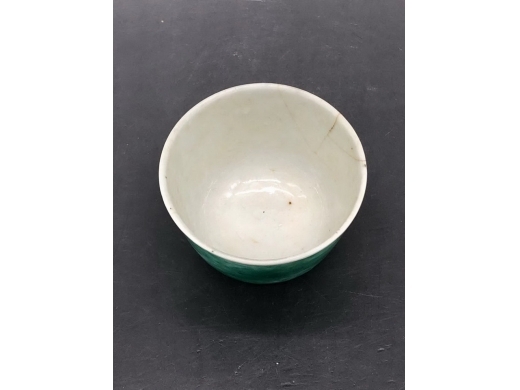 瓜皮绿釉茶盏