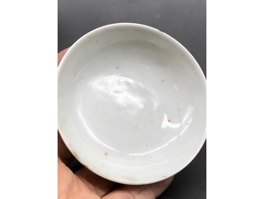 墨彩描金牡丹纹盖碗