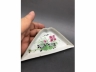 浅绛彩花卉纹九子盘