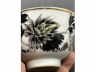 墨彩描金牡丹纹盖碗