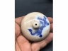 哥釉青花龙纹侧把壶