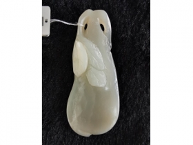 白玉豆荚挂饰