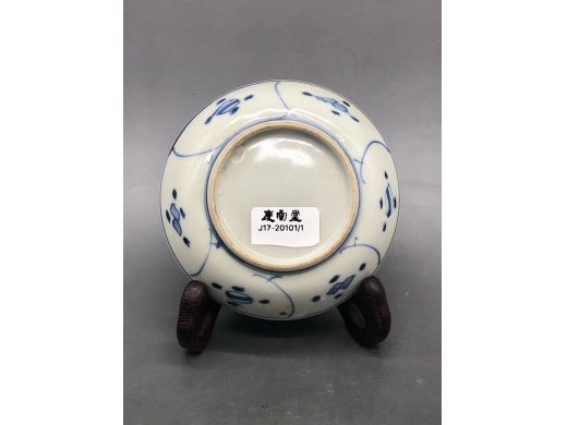 青花博古纹小碟