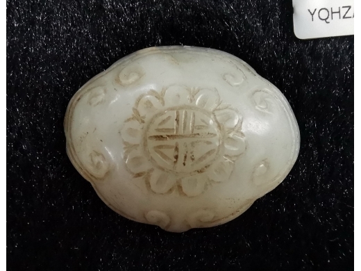 白玉如意簪头