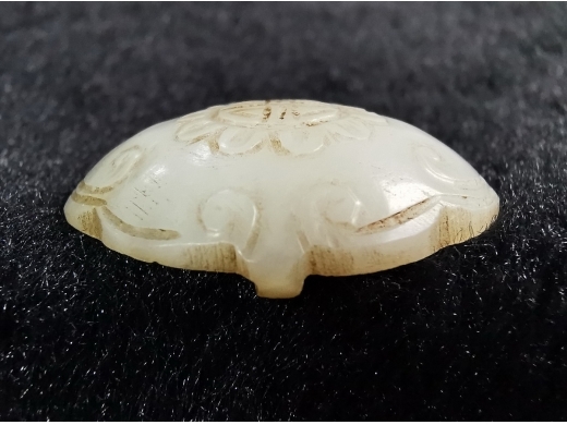 白玉如意簪头