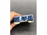青花花卉纹四方印盒