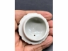 青花勾莲纹雕荷花小茶壶