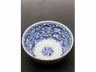 外豆青里青花缠枝宝相花茶盏