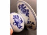 青花花果纹渣斗