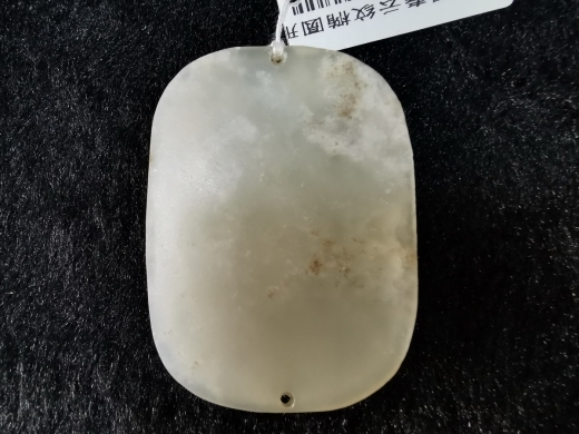 白玉团寿云纹帽正
