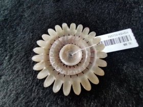 白玉菊花佩
