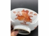 矾红三果碗二只