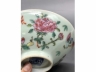 豆地广彩花鸟撇口碗