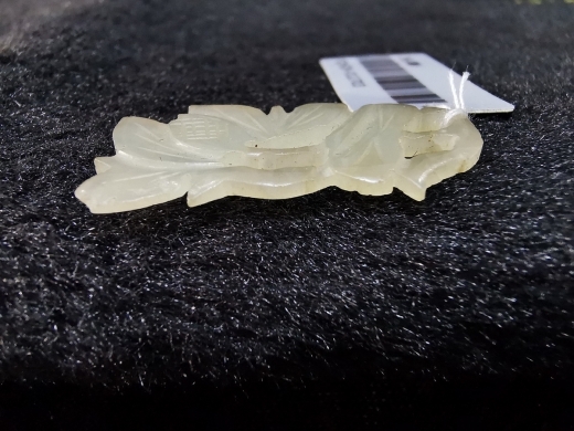 白玉花卉佩