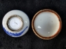 青花山水纹印盒