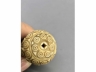 骨雕镂刻连钱纹葫芦形香囊