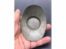 纯锡元宝型茶托一对