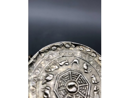 银刻十二生肖抓周盘挂件