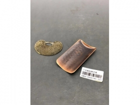 铜锤起纹茶箕，铜镀锌锁片