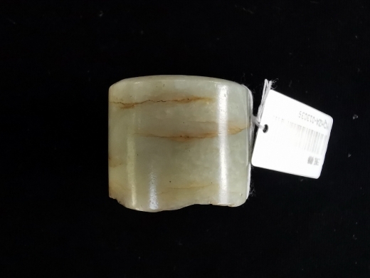 白玉沁色扳指