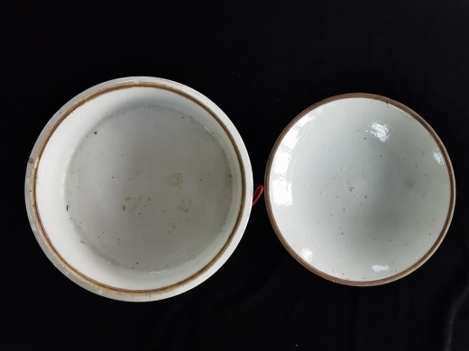 粉彩花鸟一品锅