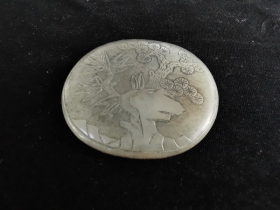 翠根松竹纹嵌饰