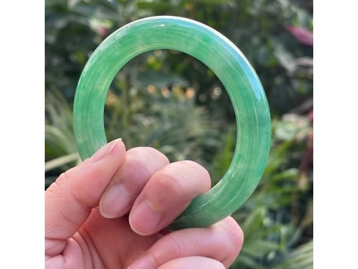 25号圆条满翠手镯