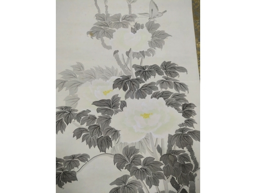 绢本花卉字画