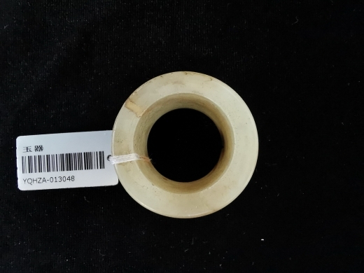 白玉沁色扳指