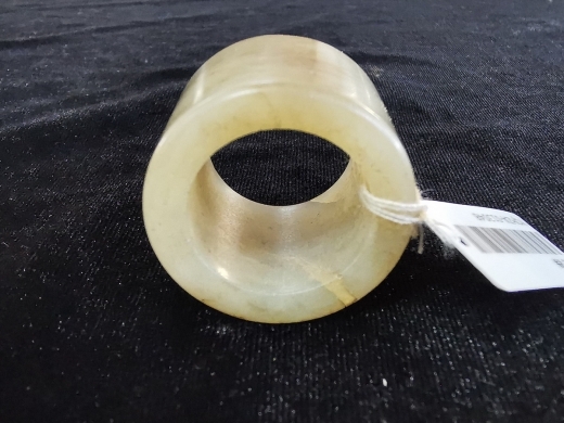 白玉沁色扳指