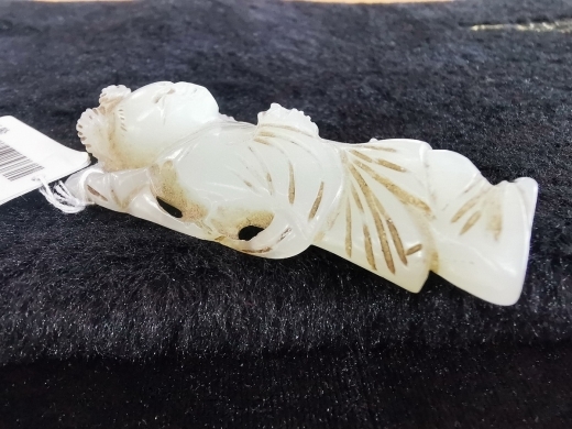 白玉麻姑献寿坠