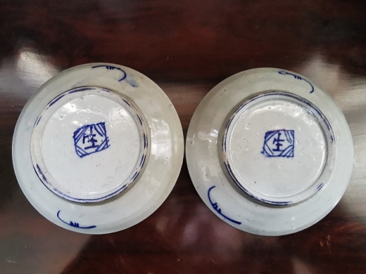 青花鲤鱼盘