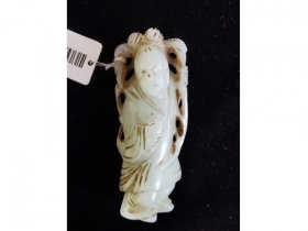 白玉麻姑献寿坠
