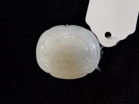 白玉福寿纹如意簪头