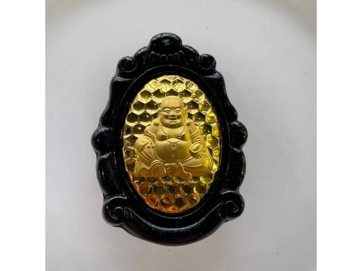 14号墨翠金镶玉佛光普照