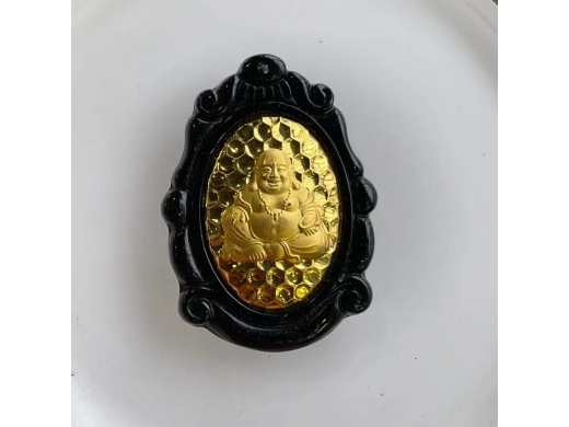 14号墨翠金镶玉佛光普照